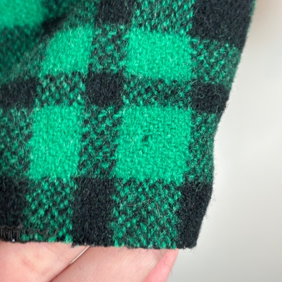 VTG 40s GWG Westwool Pure Wool Jacket Green Flannel Plaid Canadian Shacket Men L - Picture 6 of 10
